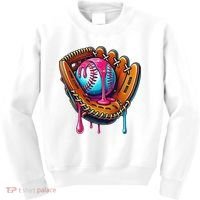Baseball Glove Drip Ice Cream Sprinkles Baseball Boy Kids Sweatshirt thumb 0