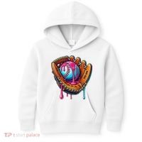 Baseball Glove Drip Ice Cream Sprinkles Baseball Boy Kids Hoodie thumb 0