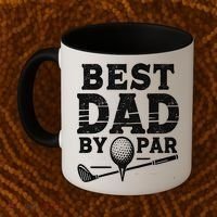 Best Golf Dad By Par Funny Gift Coffee Mug thumb 2