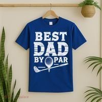 Best Golf Dad By Par Funny Gift T-Shirt thumb 2