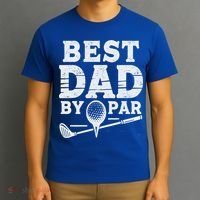 Best Golf Dad By Par Funny Gift T-Shirt thumb 3
