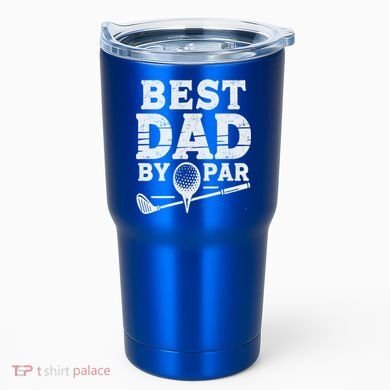 Best Golf Dad By Par Funny Gift Tumbler