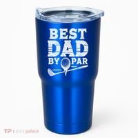 Best Golf Dad By Par Funny Gift Tumbler thumb 0