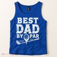 Best Golf Dad By Par Funny Gift Tank Top thumb 2