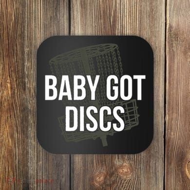 Baby Got Discs Funny Disc Golf Humor Golfer Coaster