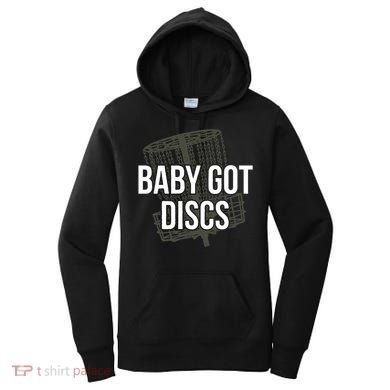 Baby Got Discs Funny Disc Golf Humor Golfer Women's Hoodie