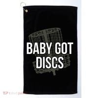 Baby Got Discs Funny Disc Golf Humor Golfer Golf Towel thumb 0
