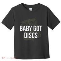 Baby Got Discs Funny Disc Golf Humor Golfer Toddler T-Shirt thumb 0