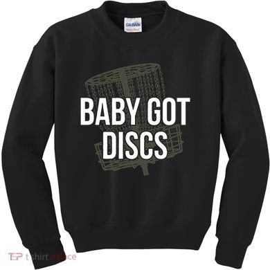 Baby Got Discs Funny Disc Golf Humor Golfer Kids Sweatshirt