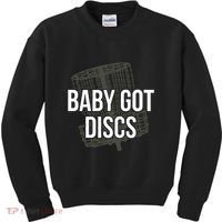 Baby Got Discs Funny Disc Golf Humor Golfer Kids Sweatshirt thumb 0