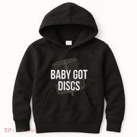 Baby Got Discs Funny Disc Golf Humor Golfer Kids Hoodie thumb 0