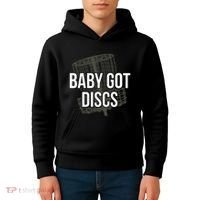 Baby Got Discs Funny Disc Golf Humor Golfer Kids Hoodie thumb 4