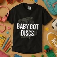 Baby Got Discs Funny Disc Golf Humor Golfer Kids T-Shirt thumb 3