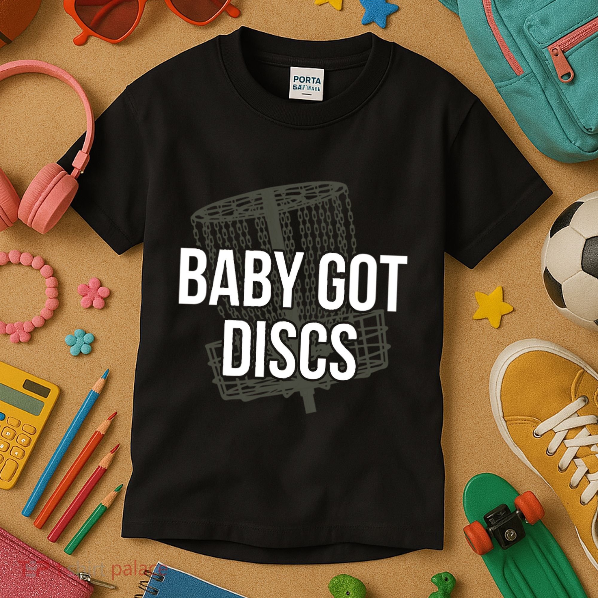 Baby Got Discs Funny Disc Golf Humor Golfer Kids T-Shirt