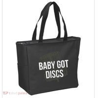 Baby Got Discs Funny Disc Golf Humor Golfer Tote Bag thumb 2