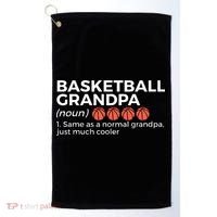 Basketball Grandpa Definition Golf Towel thumb 0