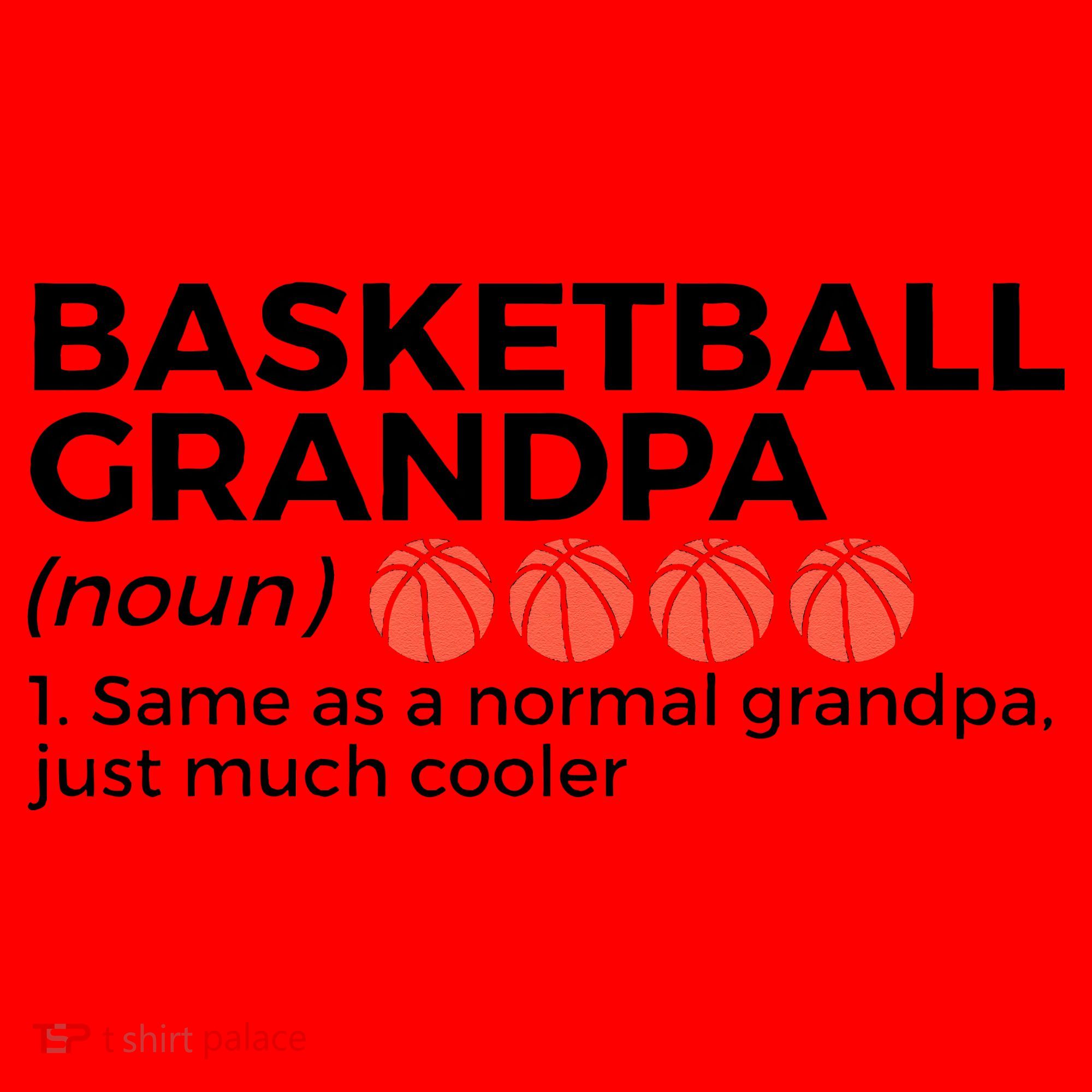 Basketball Grandpa Definition Santa Hat