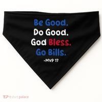 Be Good Do Good God Bless Go Bill USA-Made Doggie Bandana thumb 0