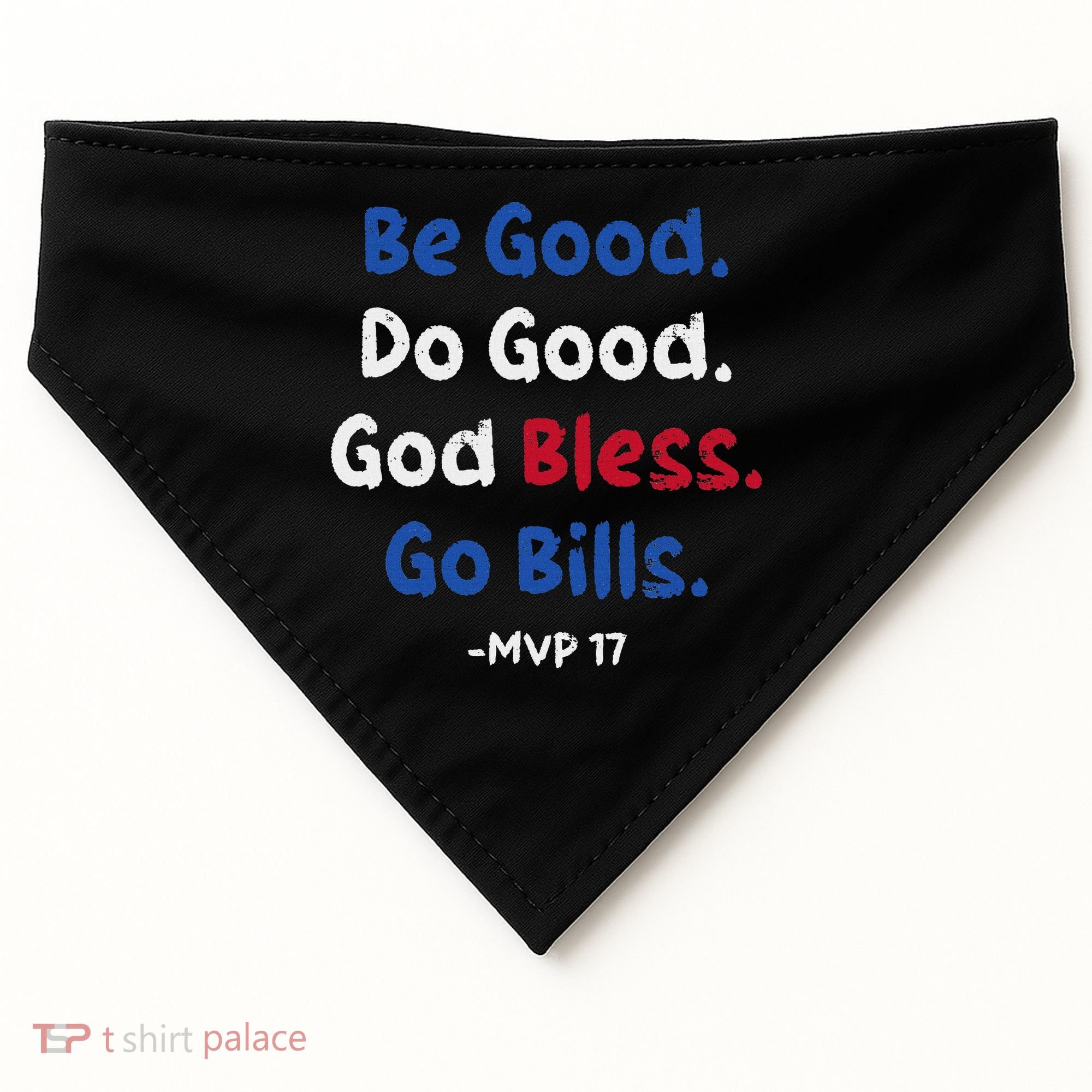 Be Good Do Good God Bless Go Bill USA-Made Doggie Bandana