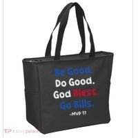 Be Good Do Good God Bless Go Bill Tote Bag thumb 2