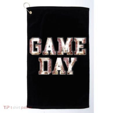 Baseball Game Day Cute Gift Golf Towel