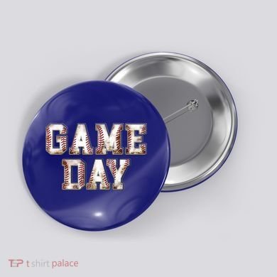 Baseball Game Day Cute Gift Button