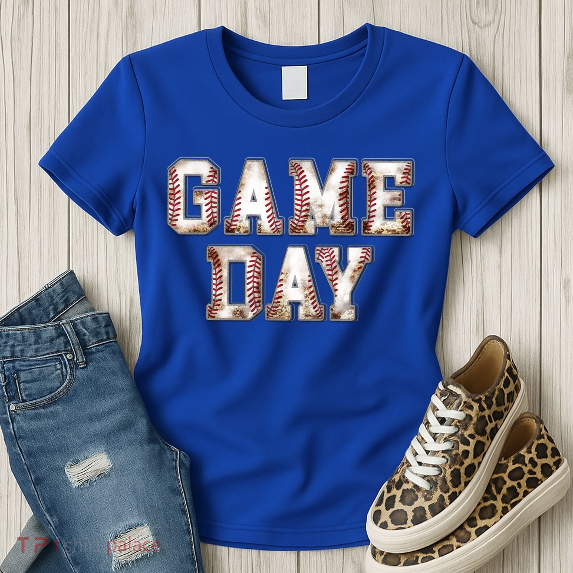 Baseball Game Day Cute Gift Women's T-Shirt