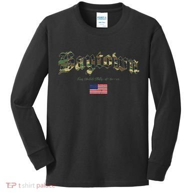 Bryan Gothic Design Camouflage Version Kids Long Sleeve Shirt
