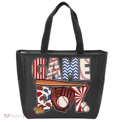 Baseball Game Day Tote Bag