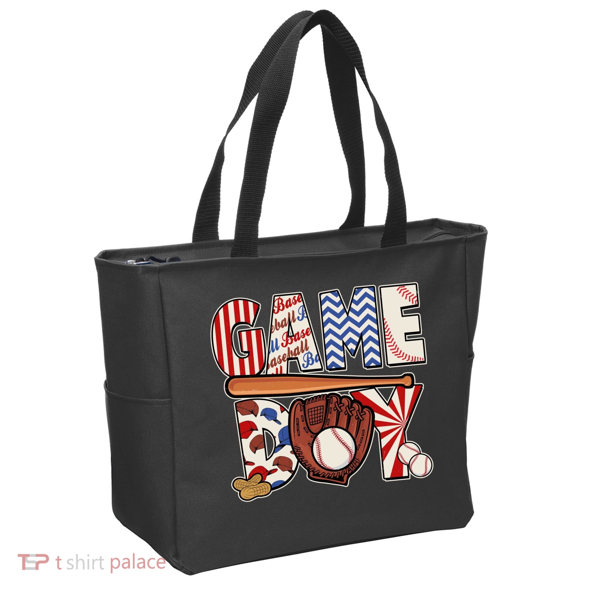 Baseball Game Day Tote Bag
