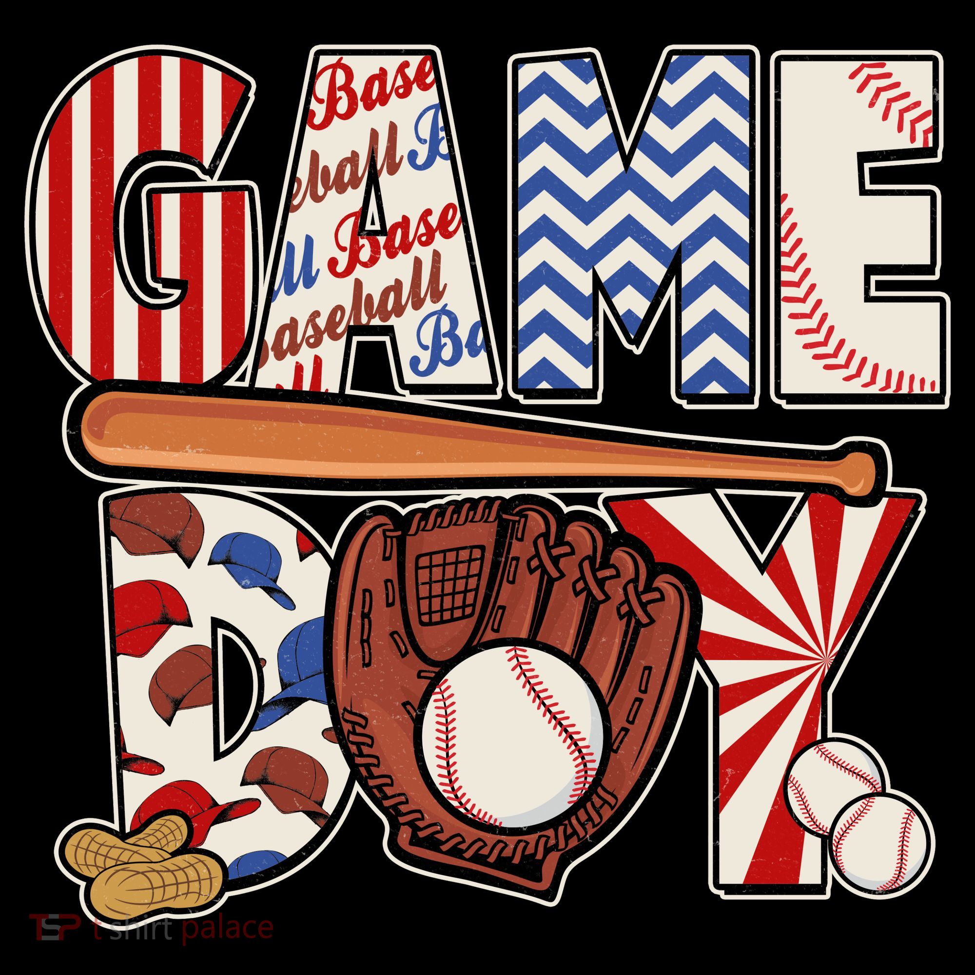 Baseball Game Day Tote Bag