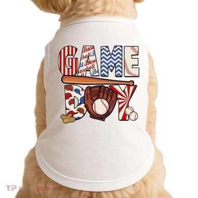 Baseball Game Day Doggie Tank