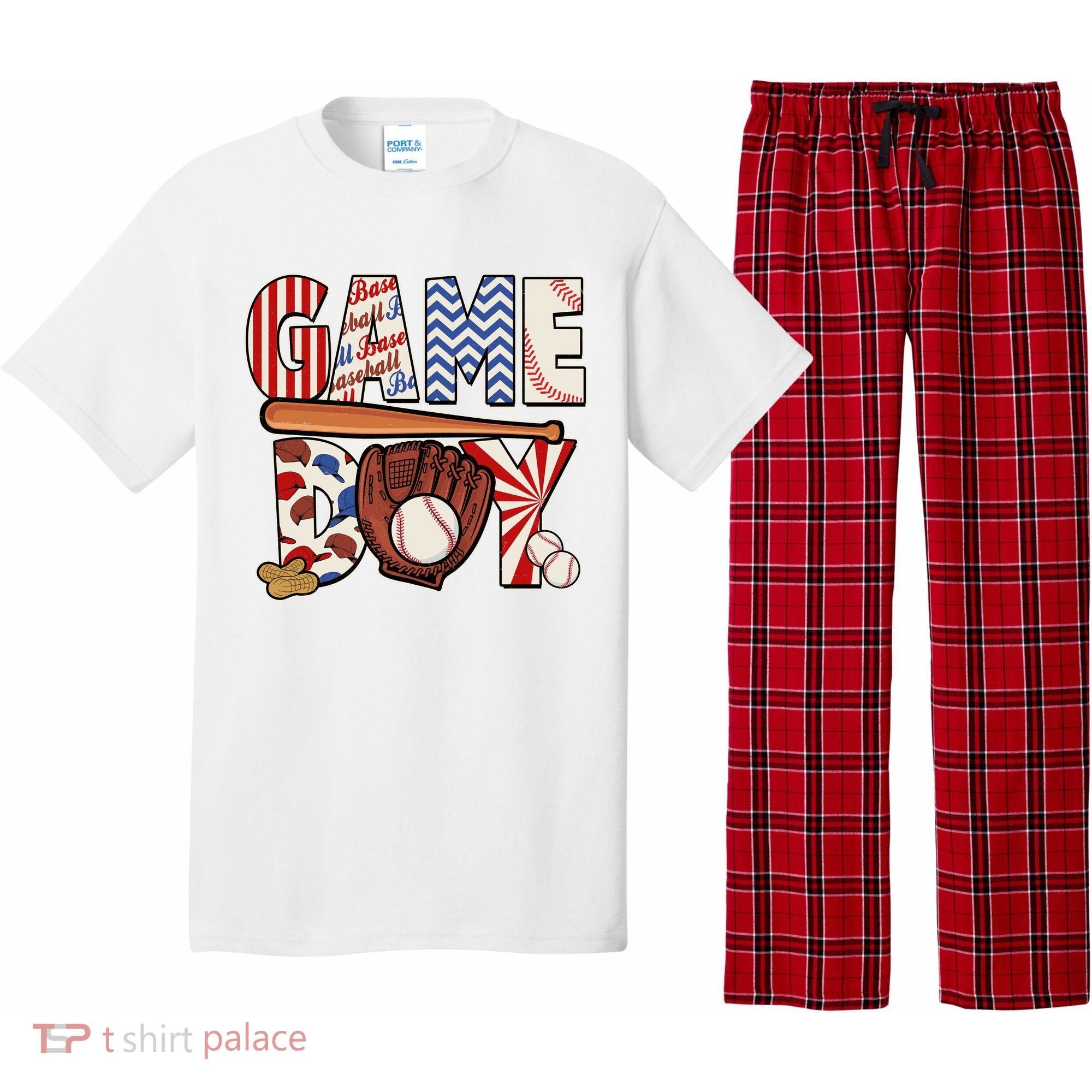 Baseball Game Day Pajama Set