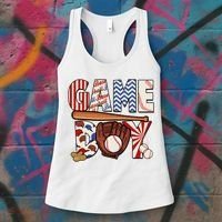 Baseball Game Day Women's Tank Top thumb 3