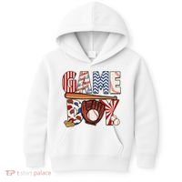 Baseball Game Day Kids Hoodie thumb 0