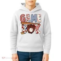 Baseball Game Day Kids Hoodie thumb 4