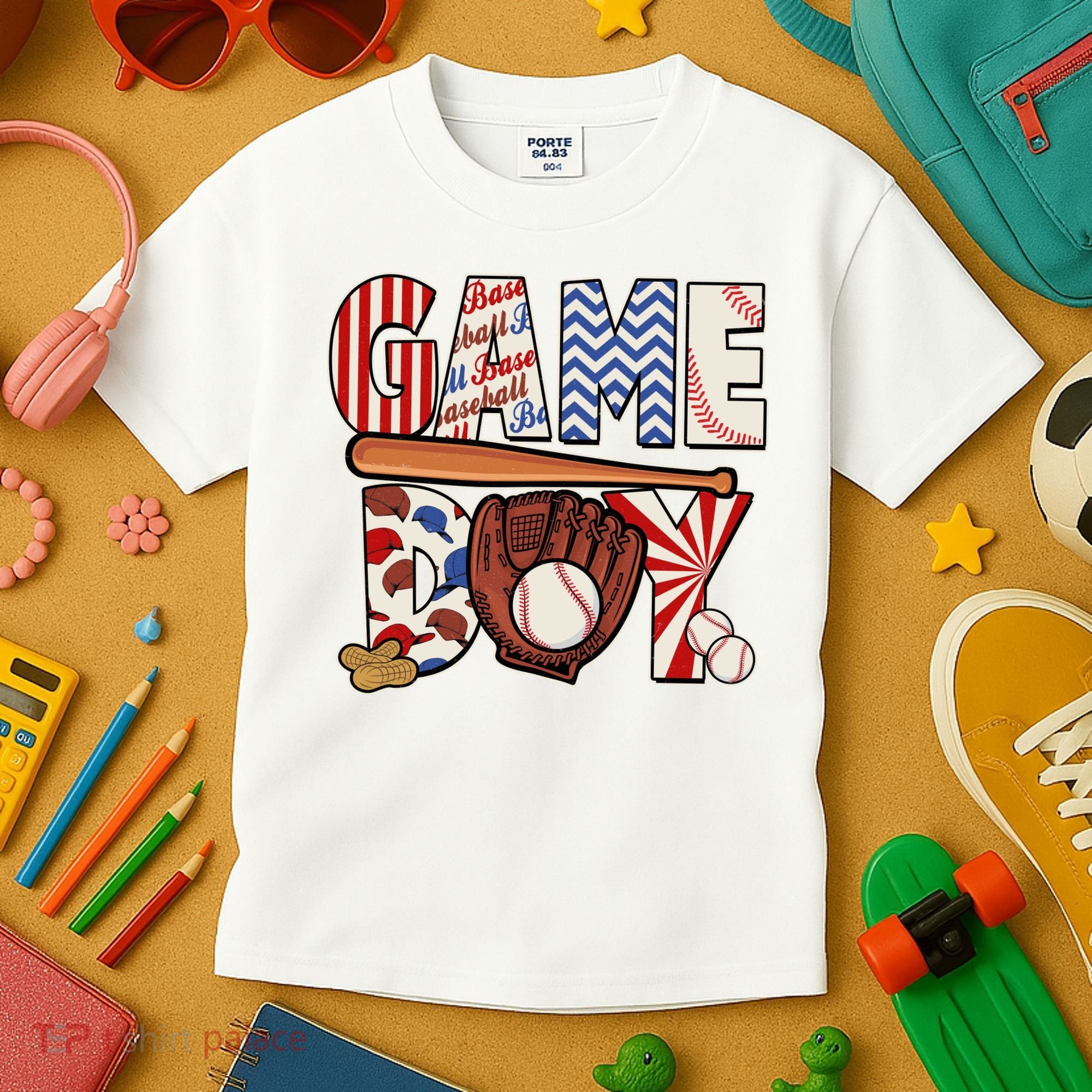 Baseball Game Day Kids T-Shirt