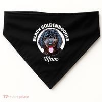 Black Goldendoodle Dog Mom USA-Made Doggie Bandana thumb 0