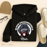 Black Goldendoodle Dog Mom Hoodie thumb 4
