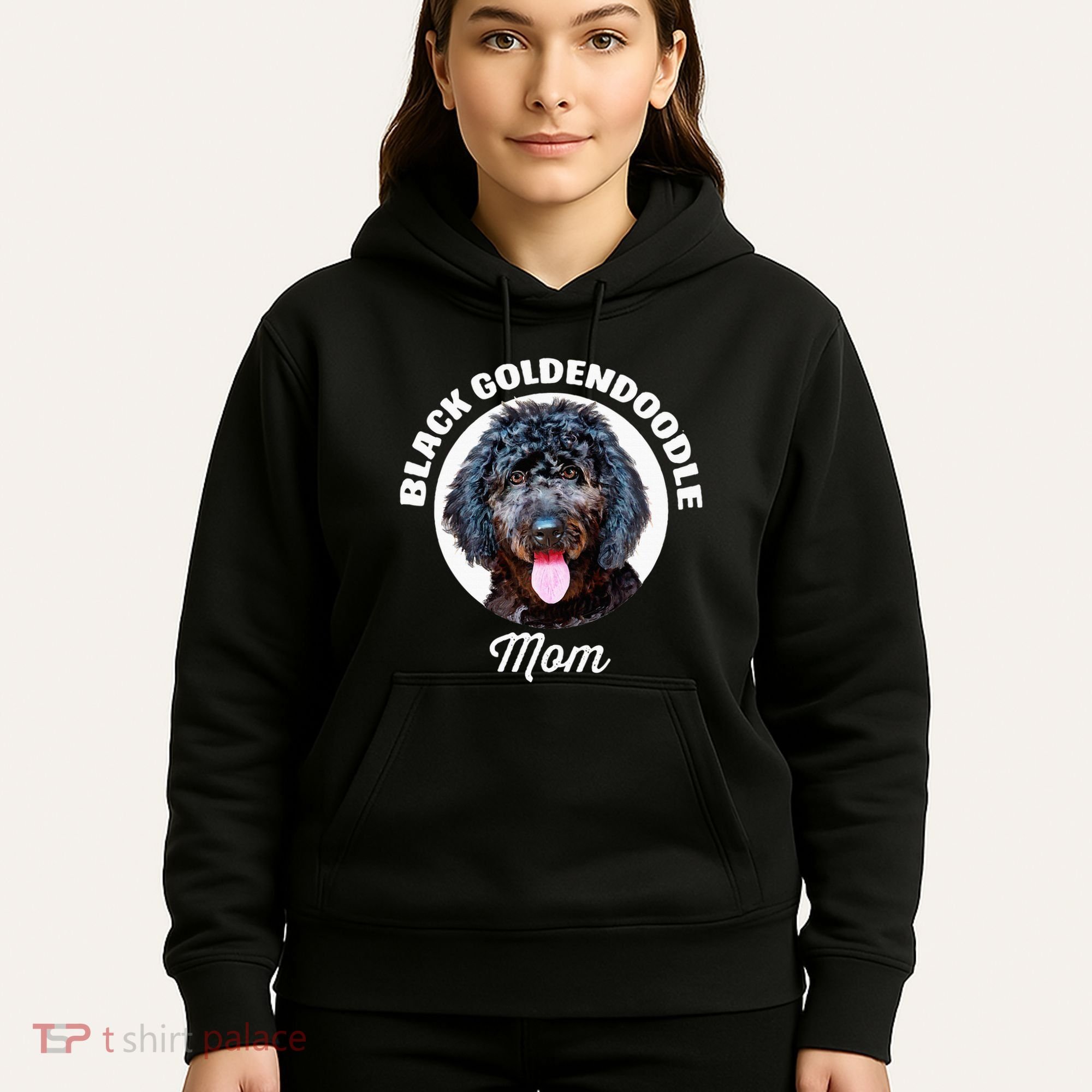 Black Goldendoodle Dog Mom Hoodie