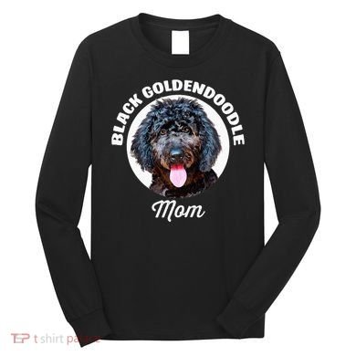 Black Goldendoodle Dog Mom Long Sleeve Shirt