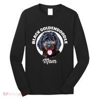 Black Goldendoodle Dog Mom Long Sleeve Shirt thumb 0