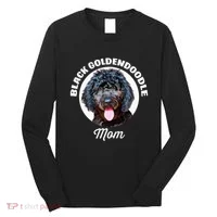 Black Goldendoodle Dog Mom Long Sleeve Shirt thumb 0