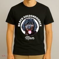 Black Goldendoodle Dog Mom T-Shirt thumb 3