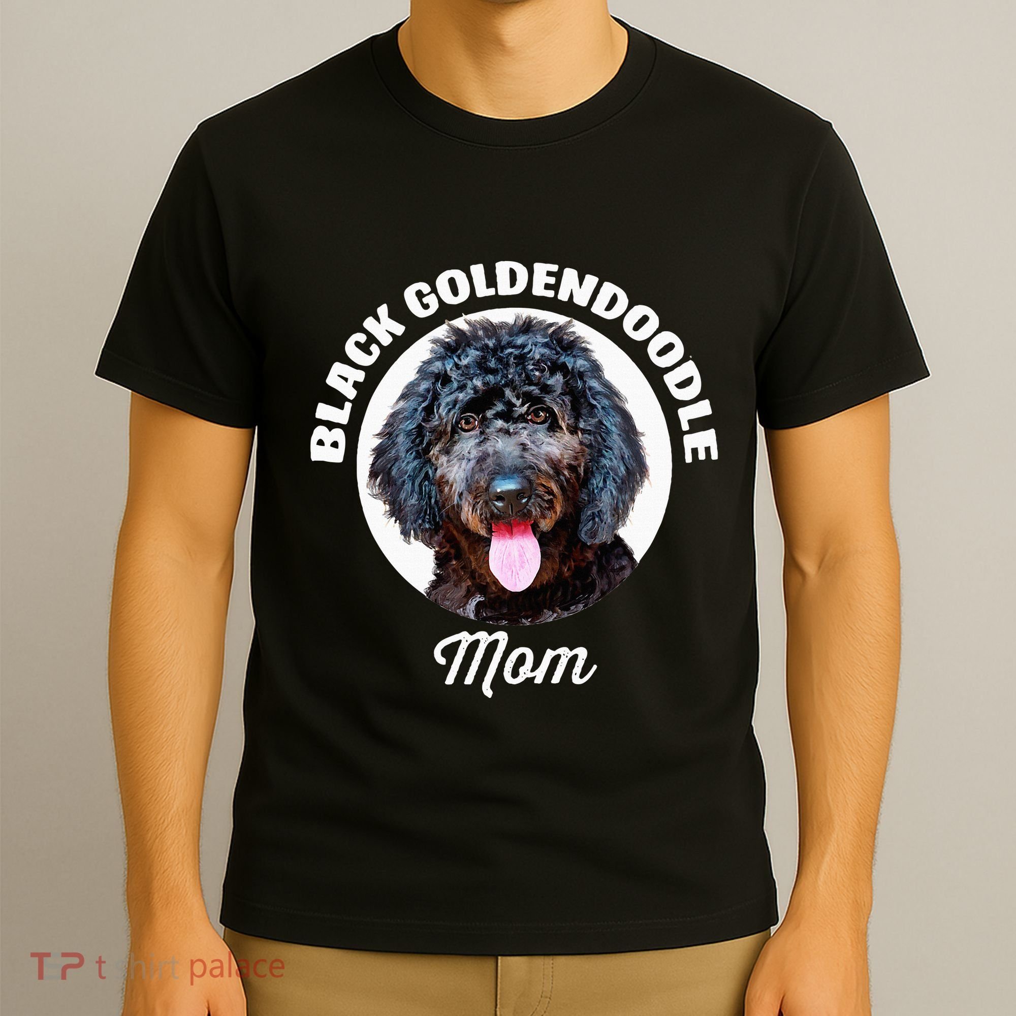 Black Goldendoodle Dog Mom T-Shirt
