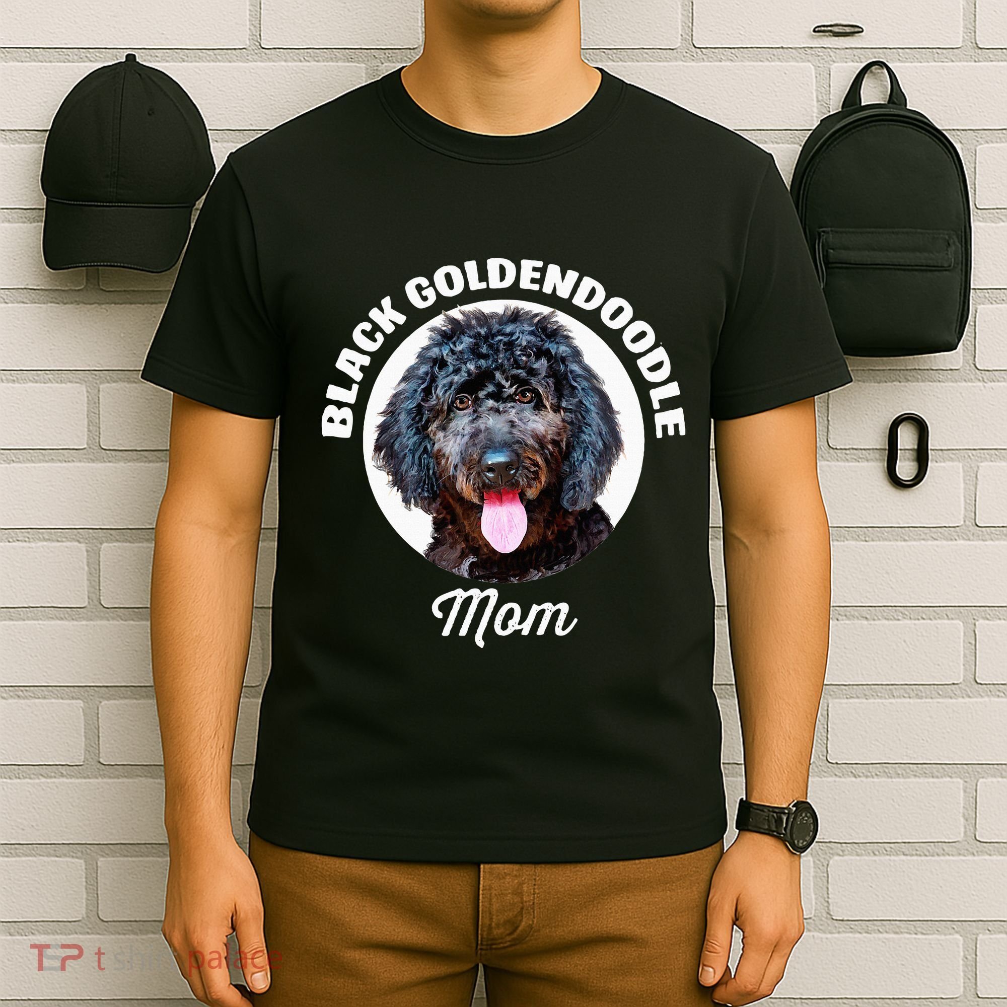 Black Goldendoodle Dog Mom T-Shirt