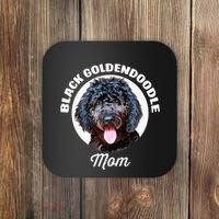 Black Goldendoodle Dog Mom Coaster thumb 0