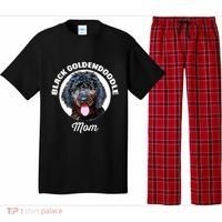 Black Goldendoodle Dog Mom Pajama Set thumb 0
