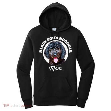 Black Goldendoodle Dog Mom Women's Hoodie