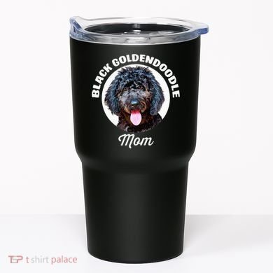 Black Goldendoodle Dog Mom Tumbler